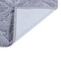 Silver Solid MicroFibre 14x10 Inches Antiskid Bath Mats