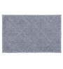 Silver Solid MicroFibre 15x10 Inches Antiskid Bath Mats