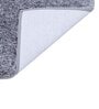 Silver Solid MicroFibre 15x10 Inches Antiskid Bath Mats