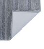 Silver Striped MicroFibre 15x10 Inches Antiskid Bath Mats