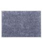Silver Solid MicroFibre 15x10 Inches Antiskid Bath Mats