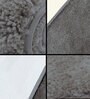 Silver Solid Microfibre 17x12 Inches AntiSkid Door Mat