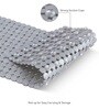 Silver Solid PVC 32x14 Inches Antiskid Shower Bath Mat