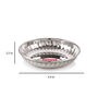 Basic 4.4 Inch Silver Stainless Steel (Set of 4) Quarter Plate