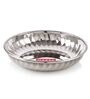 Basic 4.4 Inch Silver Stainless Steel (Set of 4) Quarter Plate