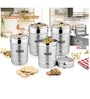 Silver Stainless Steel (Set of 4) Storage Container