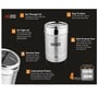 Silver Stainless Steel (Set of 4) Storage Container