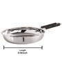 Silver Stainless Steel 1.4 litre Sandwich Bottom Induction & Gas Compatible Frying Pan