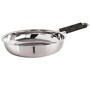 Silver Stainless Steel 1.4 litre Sandwich Bottom Induction & Gas Compatible Frying Pan