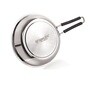 Silver Stainless Steel 1.4 litre Sandwich Bottom Induction & Gas Compatible Frying Pan