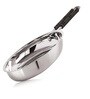 Silver Stainless Steel 1.4 litre Sandwich Bottom Induction & Gas Compatible Frying Pan