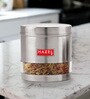 Silver Stainless Steel 1100 ml Mouth See Through Storage Container (Set of 6 )