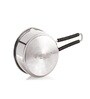 Silver Stainless Steel 18 cm Induction and Gas Compatible Sauce Pan with Wire Handle