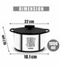Silver Stainless Steel 1Ltr Insulated Thermoware Casserole