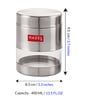 Silver Stainless Steel 400 ml Finish See Through Storage Container (Set of 2 )