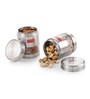 Silver Stainless Steel 400 ml Finish See Through Storage Container (Set of 2 )