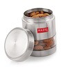 Silver Stainless Steel 400 ml Finish See Through Storage Container (Set of 4 )