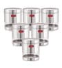 Silver Stainless Steel 700 ml Mouth See Through Storage Container (Set of 6 )