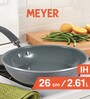 Anzen 10.2 Inch Ceramic Coated Grey Aluminium Frying Pan