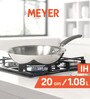 Trivantage 7.9 Inch Nickel Free Silver Stainless Steel Frying Pan