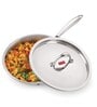Dreamer 16.7 Inch Silver Stainless Steel Frying Pan with Lid
