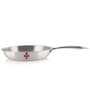 Dreamer 16.7 Inch Silver Stainless Steel Frying Pan with Lid