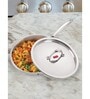 Dreamer 16.7 Inch Silver Stainless Steel Frying Pan with Lid