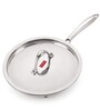 Dreamer 16.7 Inch Silver Stainless Steel Frying Pan with Lid