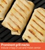 Pre Seasoned Skillet 9.8 Inch Hard Anodised Black Cast Iron Grill Pan
