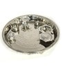 Silver Stainless Steel Gungroo Pooja Thaali