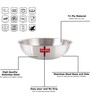 Kale 3 Ltrs Induction Friendly Silver Stainless Steel Kadhai Kale 3 Ltrs Induction Friendly Silver Stainless Steel Kadhai