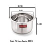 Explorer 3.3 Ltrs Induction Friendly Silver Aluminium Cooking Pot