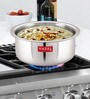 Kurt 3.6 Ltrs Induction Friendly Silver Stainless Steel Cooking Pot