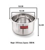 Silver Aluminium Induction Base 2 Ltrs Cooking Pot
