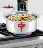 Silver Stainless Steel Induction Base 2.3 Ltrs Cooking Pot