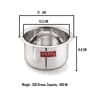 Silver Aluminum Induction Base 1.1 Ltrs Cooking Pot
