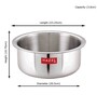 Kurt 3.6 Ltrs Induction Friendly Silver Stainless Steel Cooking Pot