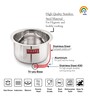 Explorer 3.3 Ltrs Induction Friendly Silver Aluminium Cooking Pot