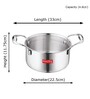 Lloyd 4.6 Ltrs Induction Friendly Silver Stainless Steel Cooking Pot