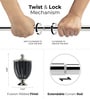 Silver Stainless Steel Solid (144 Inches) Curtain Rod with Accessories