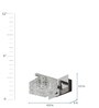 Mia Silver Glass Wall Lights