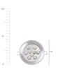 Warm White 9 Watts LED Steel Round Panel Light