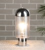 Silver Metal Outdoor Wall Light
