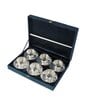 Silver Steel Saucer & Cup Set of 12