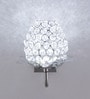 Groove Silver Metal Wall Sconces