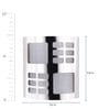 Syra Metal Flush Mount Wall Light (Silver)