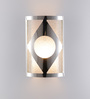 Fizz Silver Metal Flush Mount Wall Light