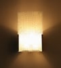 Avignon Glass Flush Mount Wall Light (Silver)