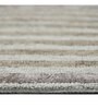 Silver Stripes Wool And Viscose 10X10 Hand-Tufted Carpet