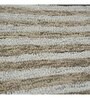 Silver Stripes Wool And Viscose 10X10 Hand-Tufted Carpet